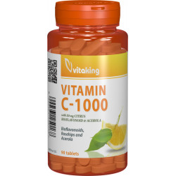 Vitamina c 1000mg cu bioflavonoid 90cpr