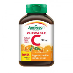 VITAMINA C 500MG PORTOCALA 120CPR MASTICABILE
