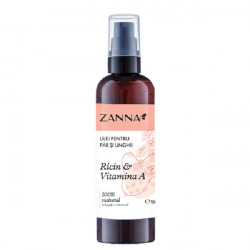 ZANNA ULEI PENTRU PAR SI UNGHII RICIN&VIT.A 150ML