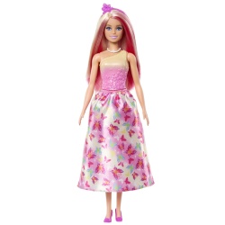 BARBIE PAPUSA BARBIE CU PARUL BLOND SI ROZ - Img 3