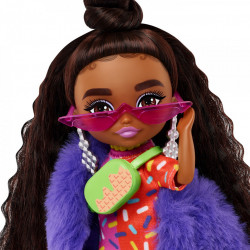 Barbie papusa barbie extra mini bruneta - Img 4