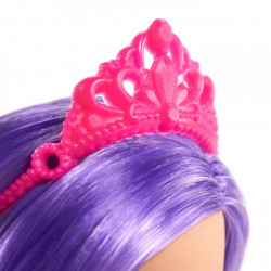 Barbie papusa barbie zana cu par mov - Img 3