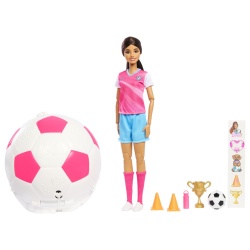 BARBIE TEAM ROTESTE SI DEZVALUIE PAPUSA BARBIE JUCATOARE DE FOTBAL - Img 5