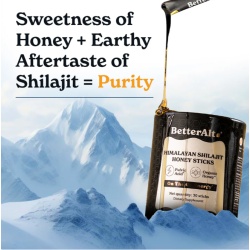 Better Alt Himalayan Shilajit Honey Sticks, Pliculete De Shilajit Din Himalaya Si Miere Cu 75% Acid Fulvic, 30 Pliculete - Img 9