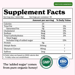 Better Alt She-lajit Honey Sticks, Pliculete De Shilajit Din Himalaya Si Extract De Shatavari Cu Aroma De Capsuni, 30 Pliculete - Img 6