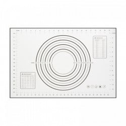 Blat din silicon - cu diagramă pentru întinderea aluaturi - 60 x 40 cm - Img 1