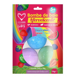 BOMBE DE BAIE EFERVESCENTE COPII 3BUC/PUNGA