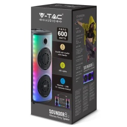 BOXA PORTABILA 2X8" 65W RMS BT/FM/AUX - Img 12