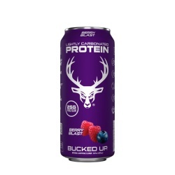 Bucked Up Lightly Carbonated Protein Rtd, Bautura Proteica Usor Carbogazoasa Cu Aroma Berry Blast, 473 Ml