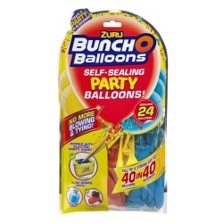 Bunch o Balloons - Set baloane de petrecere si rezerve, Rosu, Galben, Albastru, 24 baloane - Img 2