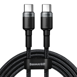 Cablu Date USB-C - USB-C, 100W, 2m, Gri