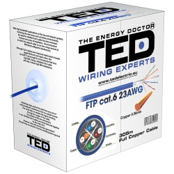 CABLU FTP CAT 6 CUPRU 0.52MM 305M TED ELECTRIC - Img 4