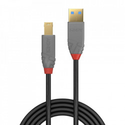 Cablu Lindy 5m USB 3.0 Typ A to B, Anthr - Img 2