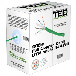 CABLU UTP CAT 6 CUPRU 0.5MM 305M TED ELECTRIC - Img 2
