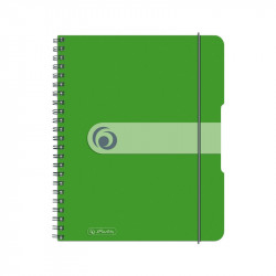 Caiet a5 80f spirala elastic perforat eotg coperta pp verde