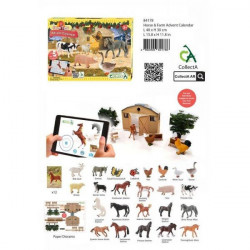 Calendar de Craciun Collecta cu figurine pictate manual Viata la ferma 84178 - Img 2