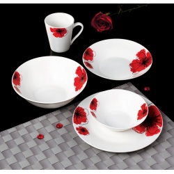 CANA PORTELAN 310 ML, RED FLOWERS - Img 4