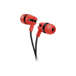 CANYON SEP-4 Stereo earphone with microphone, 1.2m flat cable, Red, 22*12*12mm, 0.013kg