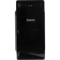 CARCASA SPACER, Mini Tower, mATX, "MOON", 450 (230W for 450W Desktop PC), USB 2.0 x 4, Jack 3.5mm x 2, "SPC-MOON" - Img 2