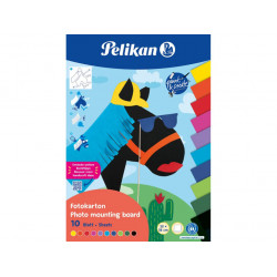 CARTON COLOR PENTRU DECUPAJ, MONTAJ SI EXPUNERE CREATII ARTISTICE, 23 X 33 CM, 270G/MP, 10 FILE CULORI ASORTATE