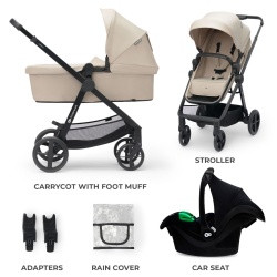 CARUCIOR KINDERKRAFT NEWLY, 3 IN 1, BEJ - Img 2