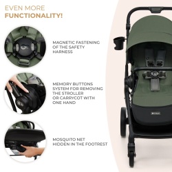 CARUCIOR KINDERKRAFT YOXI 3IN1 (MINK PRO) MISTIC GREEN - Img 12