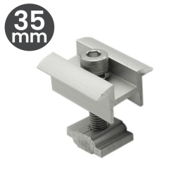 Clema dublă 30/35 mm "Z" pentru montaj panou fotovoltaic