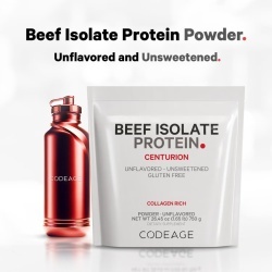 Codeage Beef Isolate Protein, Proteina Izolata Din Vita, Fara Aroma, 750 G - Img 4
