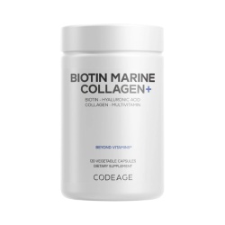 Codeage Biotin Marine Collagen+formula Completa Cu Colagen Marin Si Acid Hyaluronic, 120 Cps