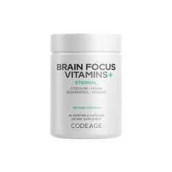 Codeage Brain Focus Multivitamin+, Suport Avansat Pentru Memorie, Concentrare Si Claritate Mentala, 60 Cps