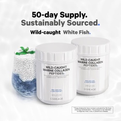 Codeage Wild-caught Marine Hydrolyzed Collagen Peptides Powder Type I And Iii, Colagen Marin Din Pesti Salbatici Tip I Si Iii, 450 G - Img 8