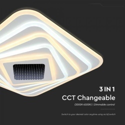 CORP ILUMINAT DECORATIV DIMABIL 150W 3000K + 6000K - ALB - Img 7