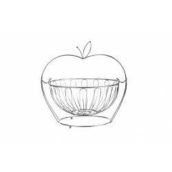 COS FRUCTE METALIC CU STAND, 30x29 CM - Img 2