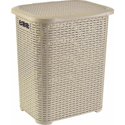 COS PL.TIP RATAN 45 L BEJ, 34,5x41x46 CM