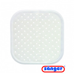 Covoras antiderapant pentru dus 56x56cm - Alb