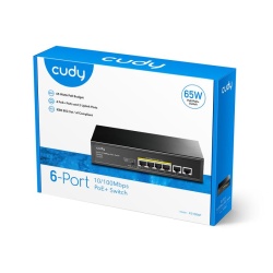 CUDY 6-Port 10/100M PoE+ Switch 60W - Img 4
