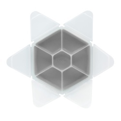 CUTIE SNACK HEXAGON SNACKLE 6 COMPARTMENTE, MELII, GREY - Img 3