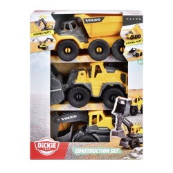 DICKIE VOLVO SET 3 UTILAJE PENTRU CONSTRUCTII