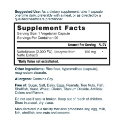 Doctor’s Best Nattokinase 2000 Fu, Suport Natural Pentru Sanatatea Cardiovasculara, 90 Cps - Img 3