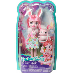 Enchantimals papusi cu animalute bree bunny & twist - Img 1
