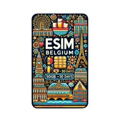 eSIM Belgium, 50GB, 30 Days, Standard