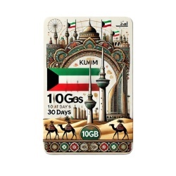 eSIM Kuwait 10GB 30Days