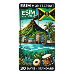 eSIM Montserrat, 20GB, 30 Days, Standard