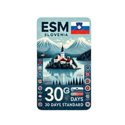 eSIM Slovenia, 100GB, 30 Days, Standard