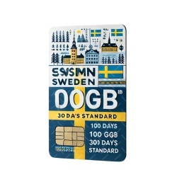 eSIM Sweden, 100GB, 30 Days, Standard
