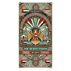 eSIM United Arab Emirates 20GB 30Days Standard