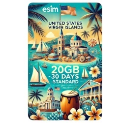 eSIM United States Virgin Islands, 20GB, 30 Days, Standard