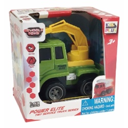 EXCAVATOR FRICTIUNE 1/43,10CM,VERDE - Img 2