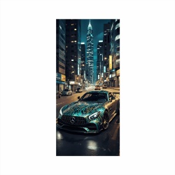 Folie imprimata color pentru decor Frigider, dimensiune 200 x 90cm, model: AVX-FR09 - Img 2