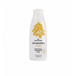 Gel de dus 100% vegan AROMATICS MUSK cu prebiotice si vit. E 650ml